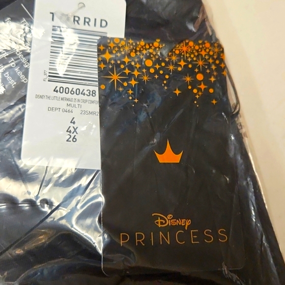 ❤️NWT VINTAGE TORRID LEGGING - DISNEY LITTLE MERMAID - ARIEL FLOCKED - PLUS SIZE - Picture 14 of 16